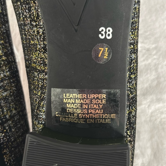 FERCA 81 Italian Genuine Leather Cap Toe Low Heel Green Tweed Pump--NEW--7.5 - Picture 15 of 16